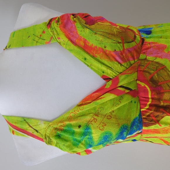 Virna Drò Graffiti Print Sleeveless Dress - Picture 5 of 14